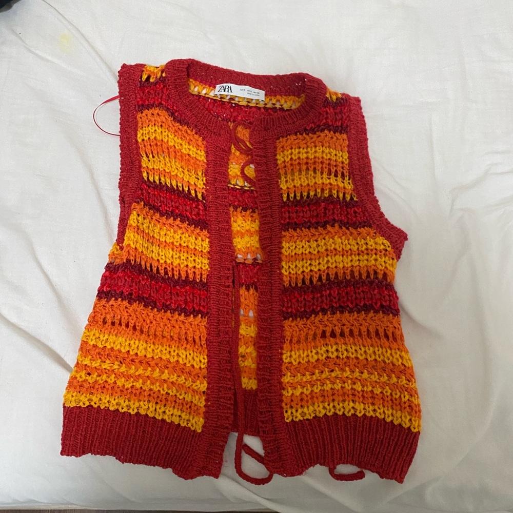 Zara crochet vest